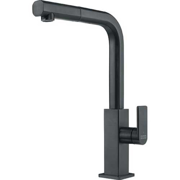Franke Blandare Mythos, handdusch, industrial black steel (Utan diskavstängning) Franke