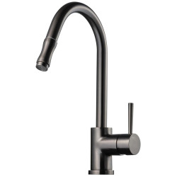 Tapwell Köksblandare EVO185 Brushed Black Chrome Tapwell